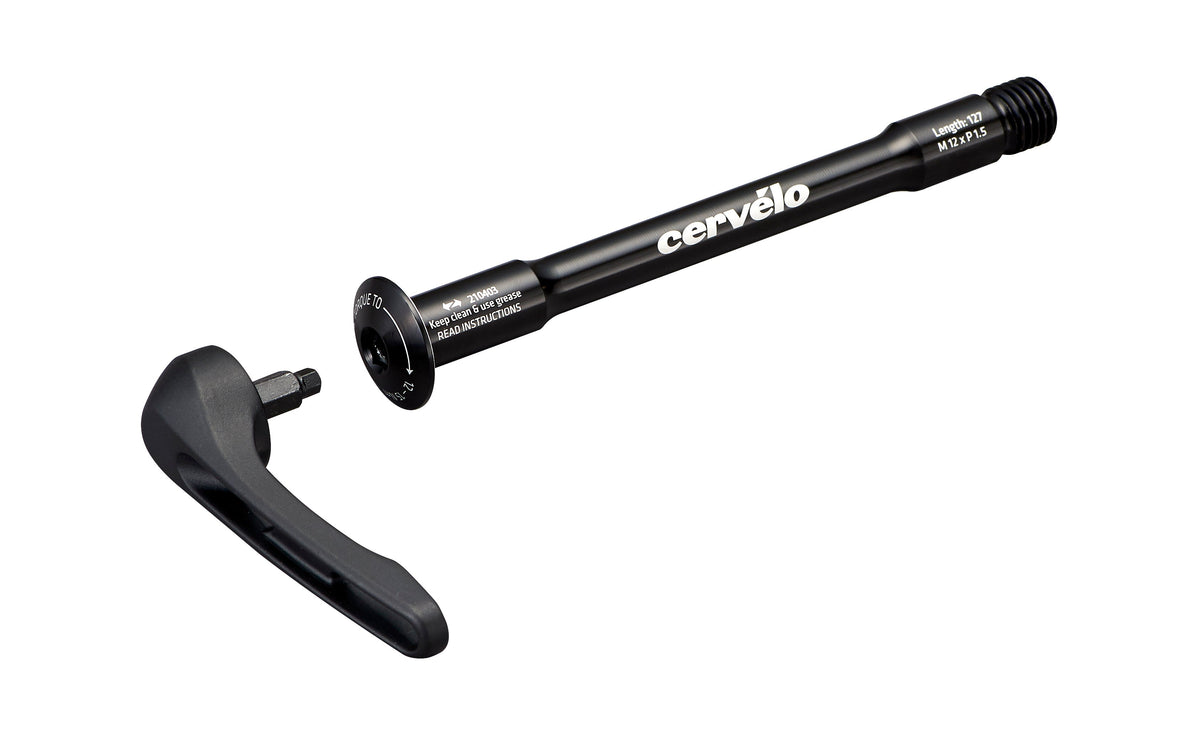 QRA-AERO2-F: CERVELO FRONT AERO THRU AXLE - REMOVABLE HANDLE